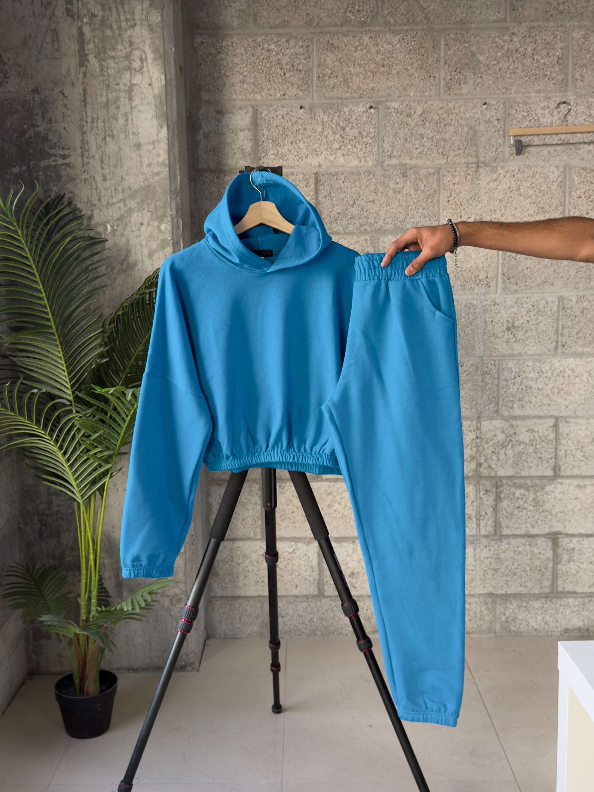 Women Basic Cropped Hoodie - Last Stock