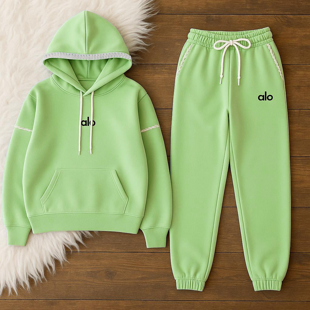 Women Alo Hoodie Set