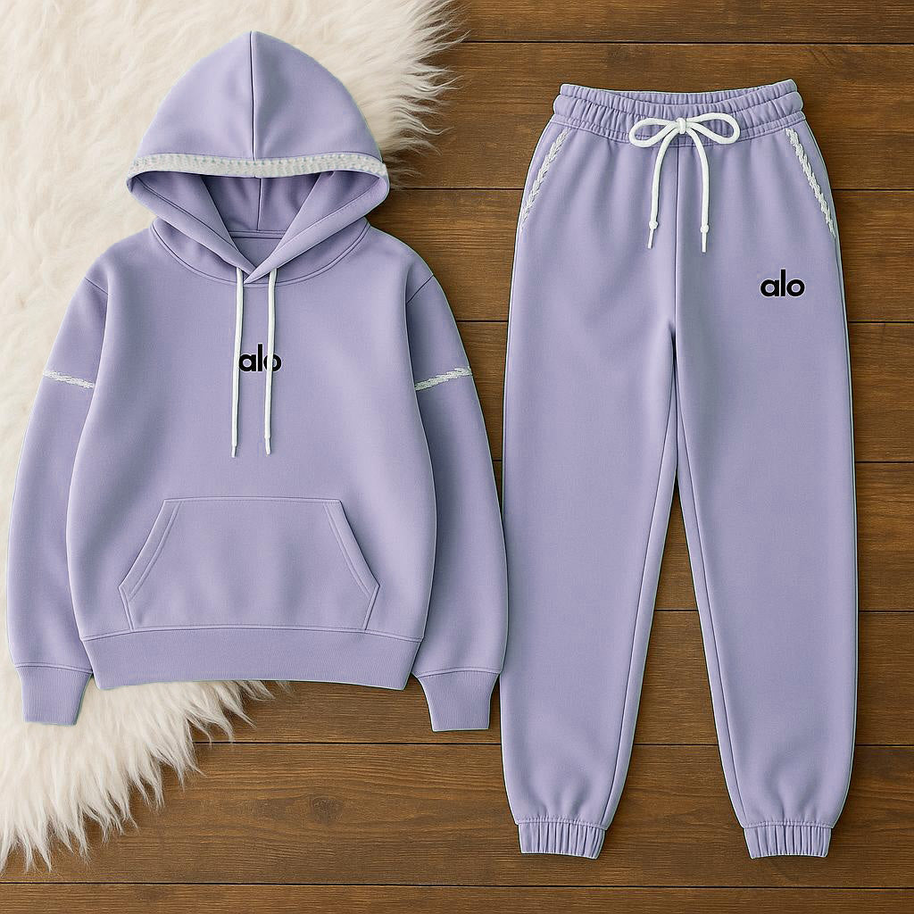 Women Alo Hoodie Set