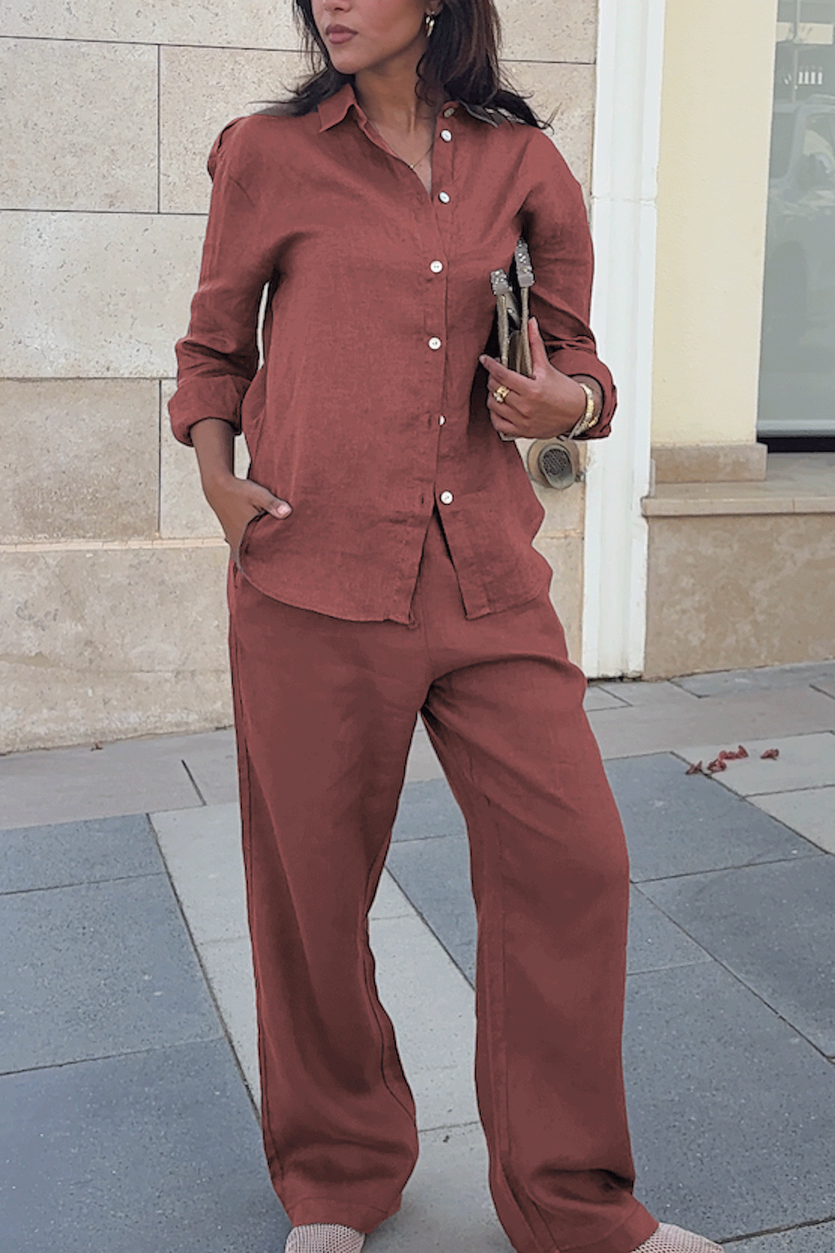 Women Britsih Linen Set - New Arrivals