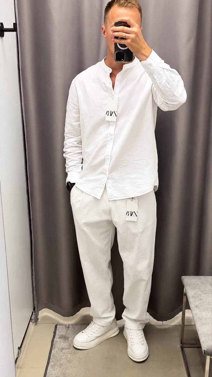 Men Puro Linen Ban Collar - Best Seller