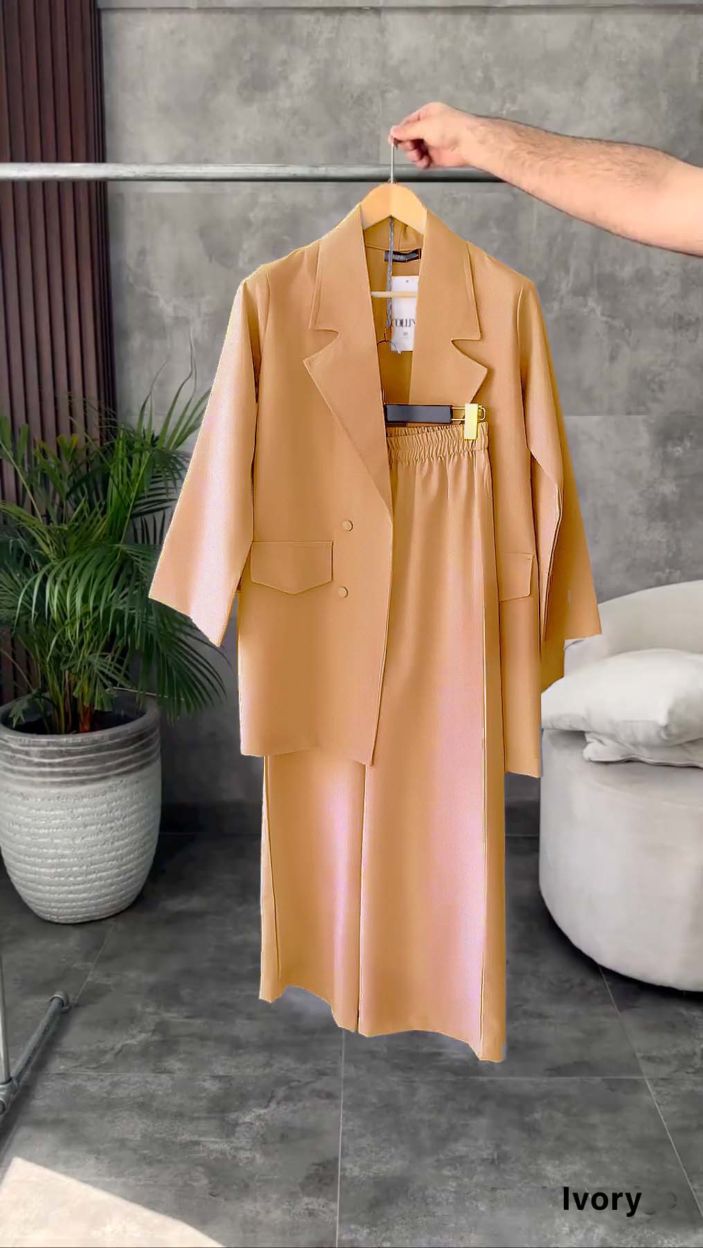 British Collar Loose Fit Blazer & Pants - Buy 2 Get 1 Free