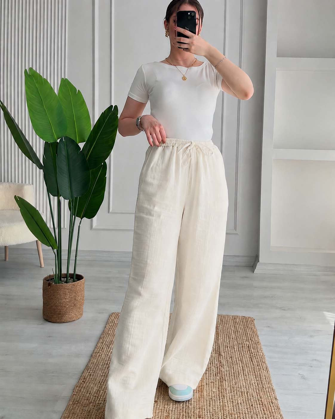 Waffle Summer Trousers - Buy 2 Get 1 Free