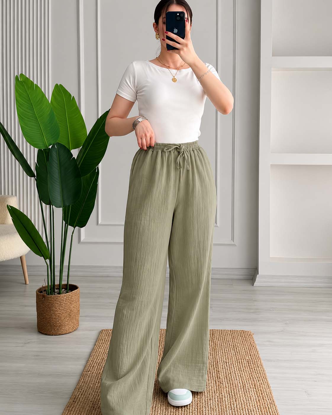 Waffle Summer Trousers - Buy 2 Get 1 Free