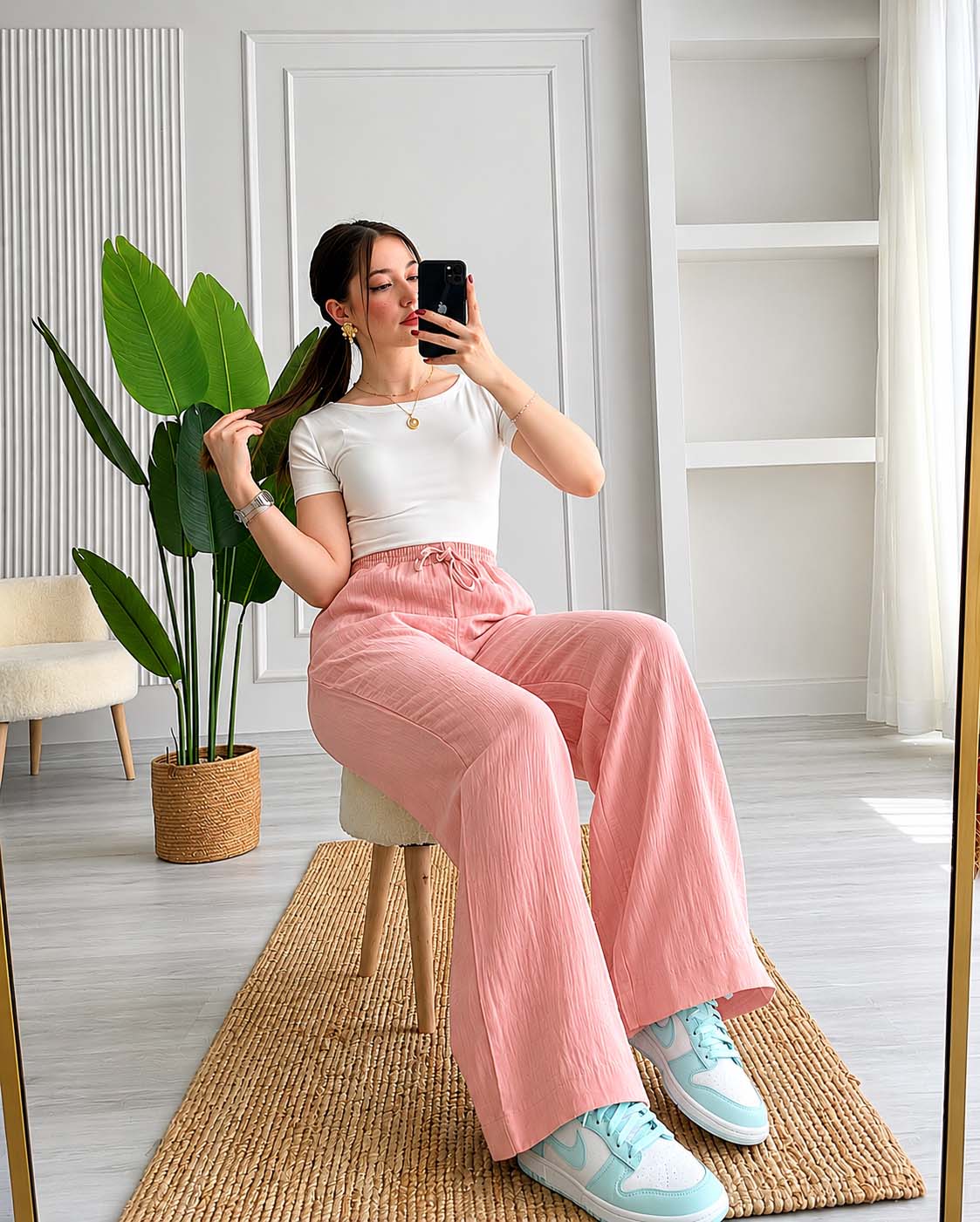Waffle Summer Trousers - Buy 2 Get 1 Free